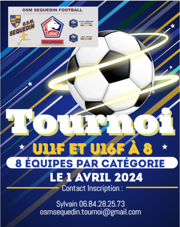 Tournoi U16F à Sequedin (reste 1 places)