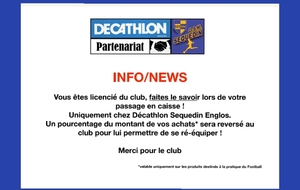 Partenariat &quot;DECATHLON &quot;