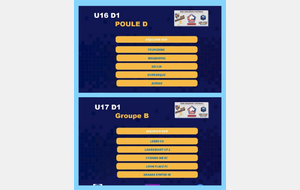 Les groupes U16 D1 et U17 D1