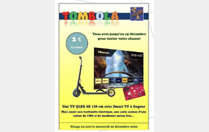 Résultats de la tombola 