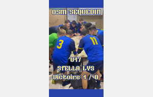 Seq.U17 D1 reçoit LYS STELLA