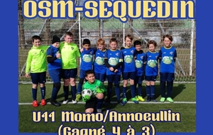 Seq.U11 Momo reçoit ANNOEULLIN FC