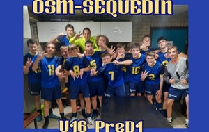 Seq.U16 PRE D1 reçoit SECLIN FC