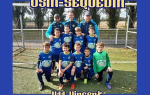 Seq.U11 Vincent reçoit LEERS OS