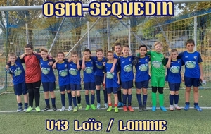 Seq.U13 Loïc reçoit LOMME OSM