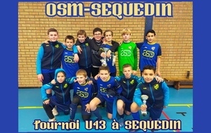 Seq.U13 tournoi en salle à SEQUEDIN  