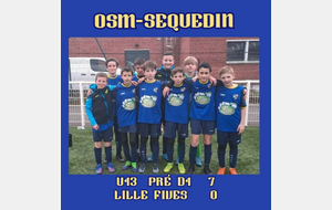 Seq.U13 PRE D1  à LILLE FIVES OS