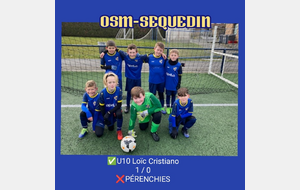 Seq.U10 Loïc Cristiano à PERENCHIES US