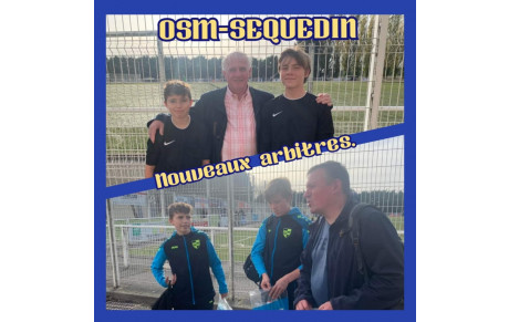 Nos nouveaux jeunes arbitres .👍